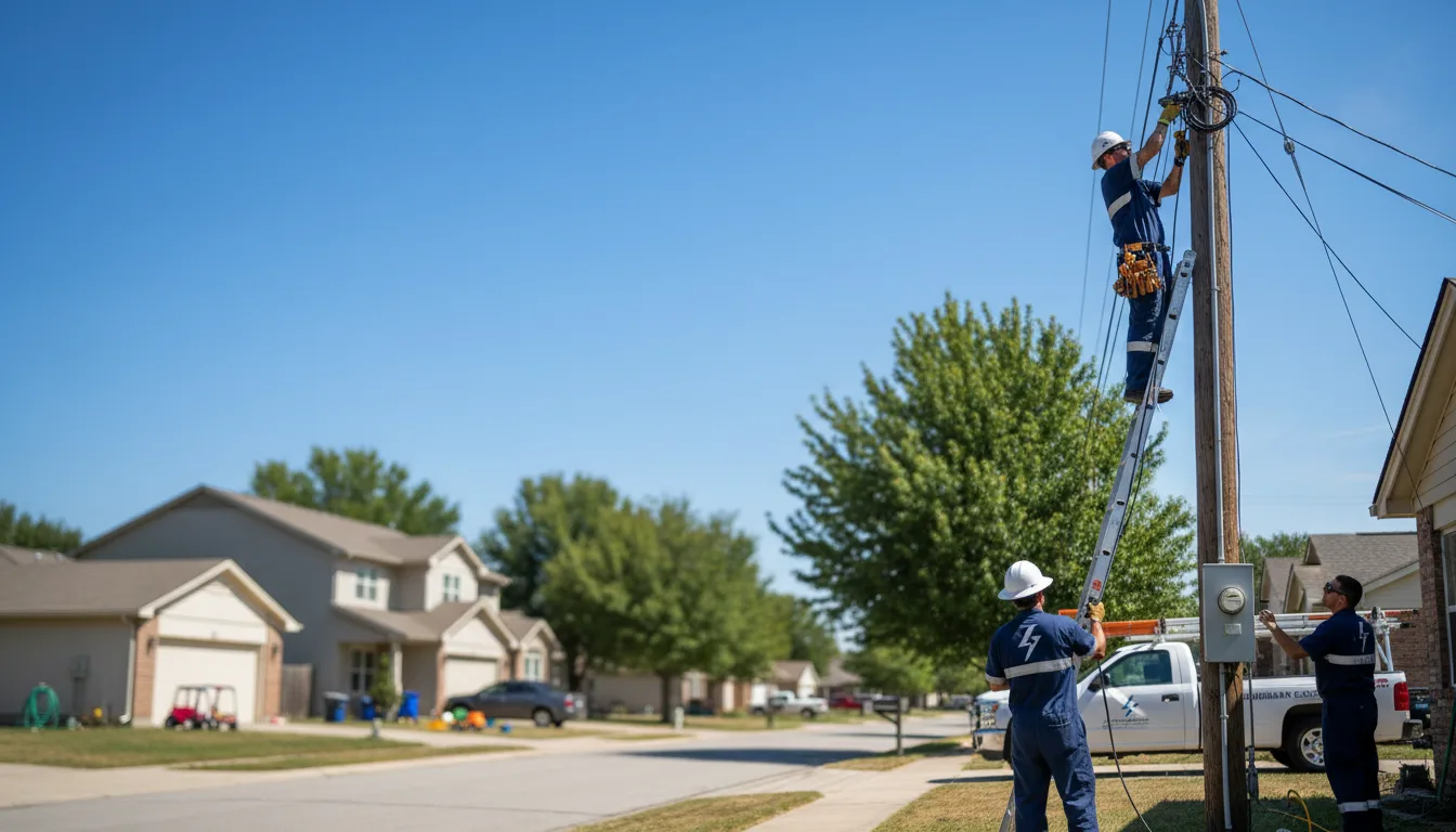 Residential electrician providing installation services in Cardington, OH